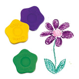 Djeco 12 Lightweight Flower Crayons for Little Hands