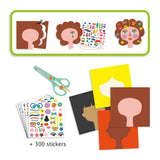 Djeco Sticker Collage Activity: Hairdresser