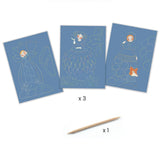 Djeco Scratch Card Activity Set: Pretty Dresses