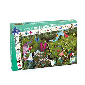 Djeco Observation Puzzle 100 Piece: Garden Playtime