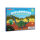 eeBoo Glow-in-the-Dark 3D Dinosaurs with Prehistoric Plants