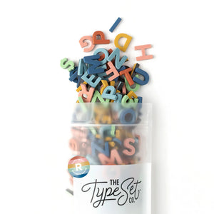 The Type Set Co. - Soft Magnetic Letters 1" Sans Serif - Rainbow Dream