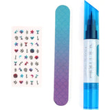Bright Stripes Spa*rkle Dual Tip Nail Pen