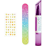 Bright Stripes Spa*rkle Dual Tip Nail Pen