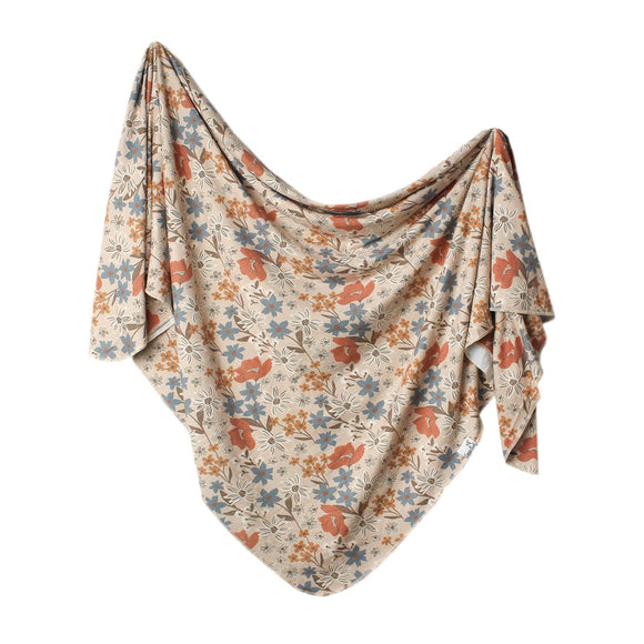 Copper Pearl: Knit Swaddle Blanket - Eden