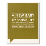Compendium: Greeting Card: New Baby Responsibility