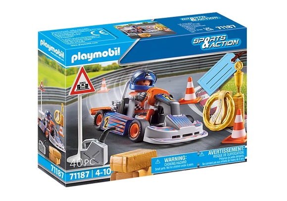 Playmobil Sports & Action: Go-Kart Racer Gift Set 71187