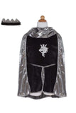 Great Pretenders Silver Knight Set with Tunic, Cape & Crown size 5/6