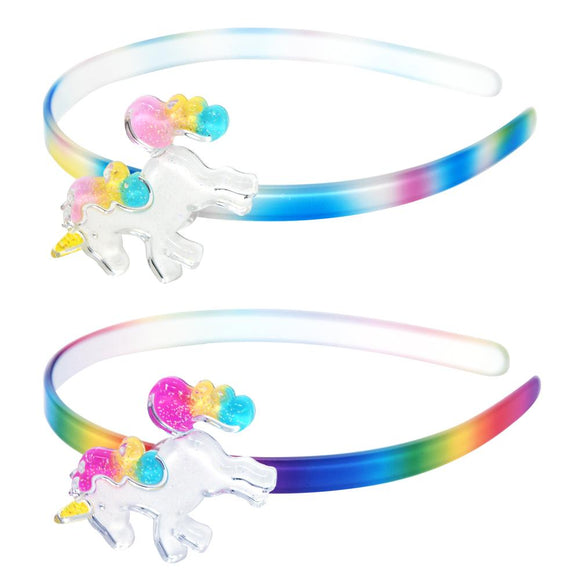 Pink Poppy Rainbow Unicorn Headband