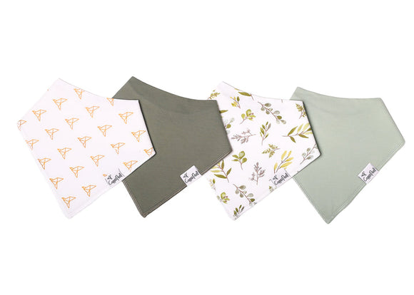 Copper Pearl: Baby Bandana Bibs (4 pack) - Haven