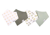 Copper Pearl: Baby Bandana Bibs (4 pack) - Haven