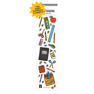 Pipsticks® 2"x8" Sticker Sheet: Tools of the Grade