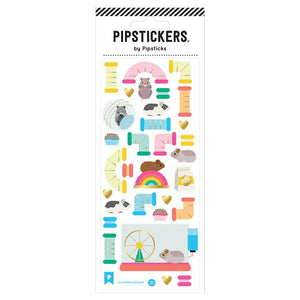 Pipsticks® 3"x7" Sticker Sheet: Hamster Habitat