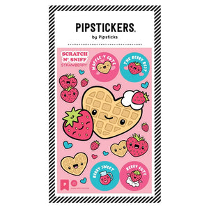 Pipsticks® 4x6" Scratch 'n Sniff Sticker Sheet: Waffle-y Cutie
