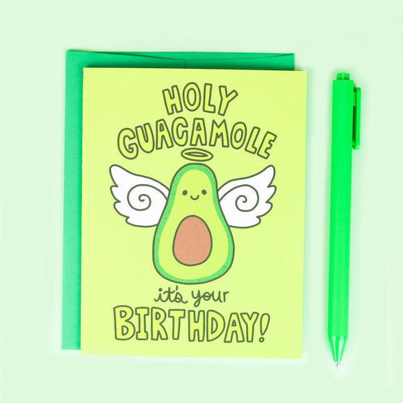 Turtle's Soup Greeting Card - Holy Guacamole Birthday
