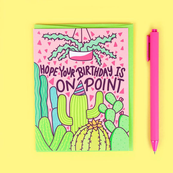 Turtle's Soup Greeting Card - On Point Cactus