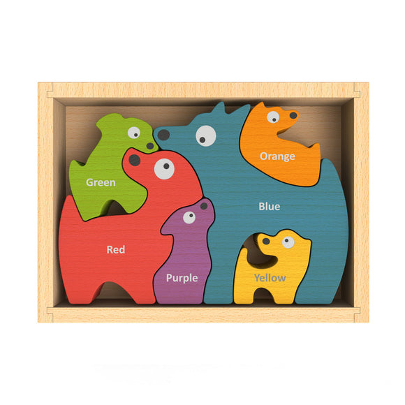 Begin Again Dog Family Color Puzzle