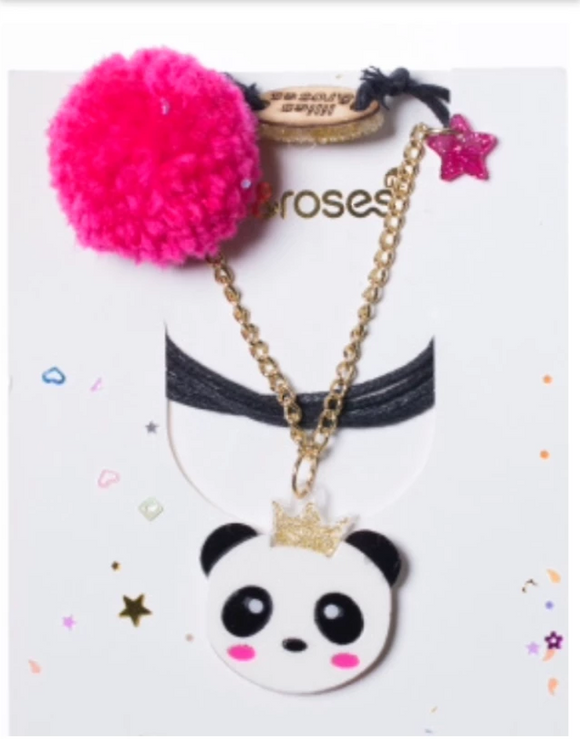 Lilies & Roses Necklace - Panda