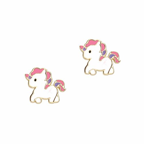 Girl Nation Magical Unicorn Cutie Enamel Stud Earrings