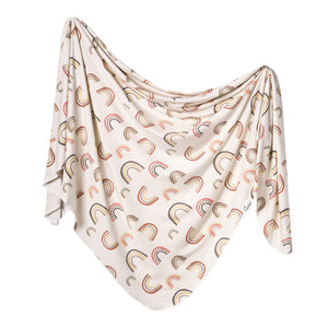 Copper Pearl: Knit Swaddle Blanket - Kona