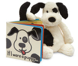 Jellycat Bashful Black & Cream Puppy