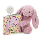 Jellycat Board Book If I Were A Rabbit Pink