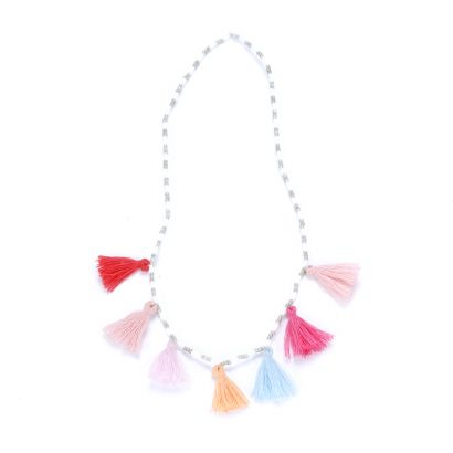 Peppercorn Kids Multi-Color Tassel Necklace