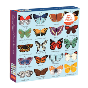 Mudpuppy 500 Piece Puzzle - Butterflies of North America