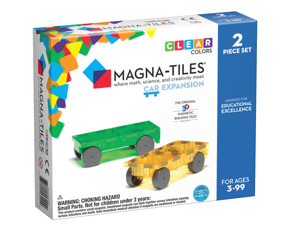 Magna-Tiles Car Expansion 2-piece set - Green/Yellow