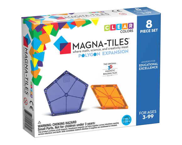 Magna-Tiles Clear Colors Polygon Expansion