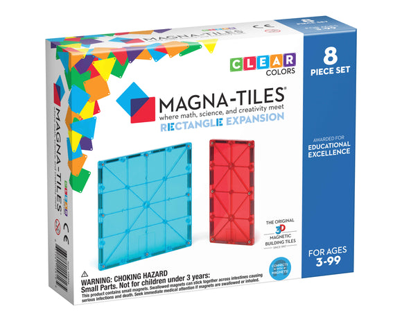 Magna-Tiles Clear Colors Rectangle Expansion