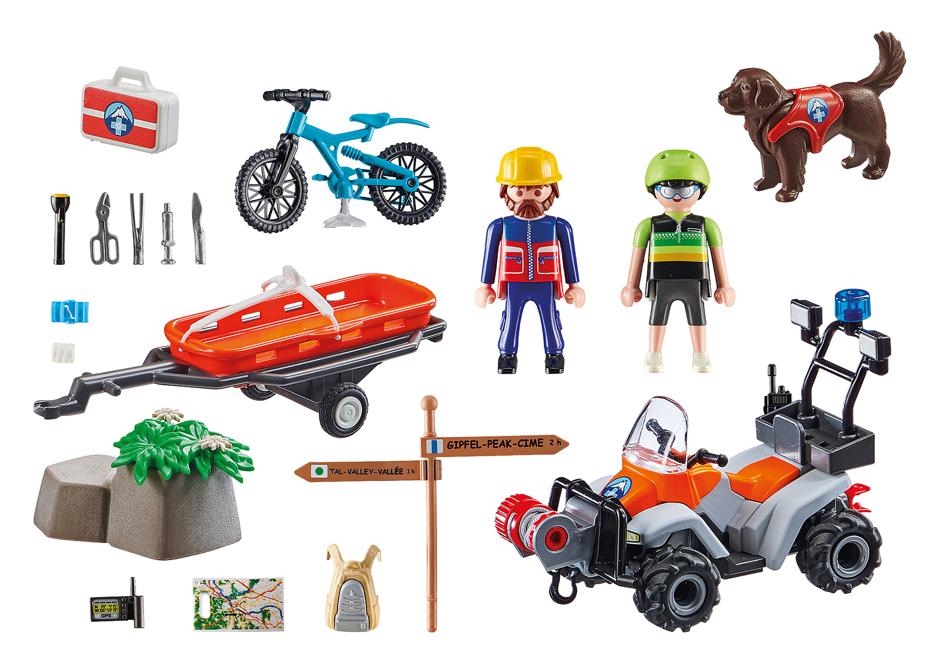 marv landing serie Playmobil City Action: Mountain Biker Rescue – Growing Tree Toys