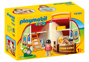 Playmobil 1.2.3 My Take Along Barn
