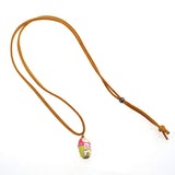 Peppercorn Kids Babushka Doll Charm on Suede Cord Necklace
