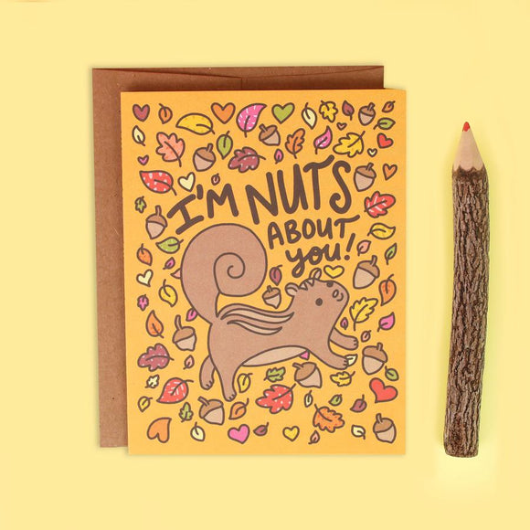 Turtle's Soup Greeting Card - I'm Nuts for You