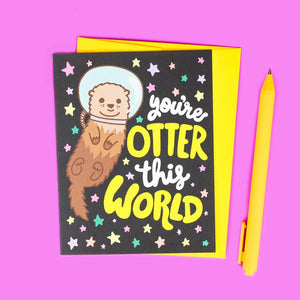 Turtle's Soup Greeting Card - Otter This World
