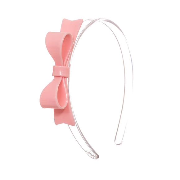 Lilies & Roses Headband Bow Tie Light Pink