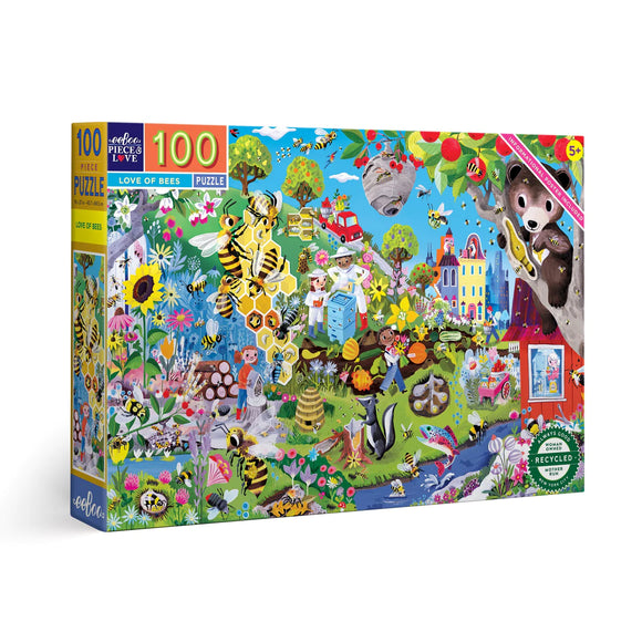 eeBoo 100 Piece Puzzle Love of Bees – Growing Tree Toys