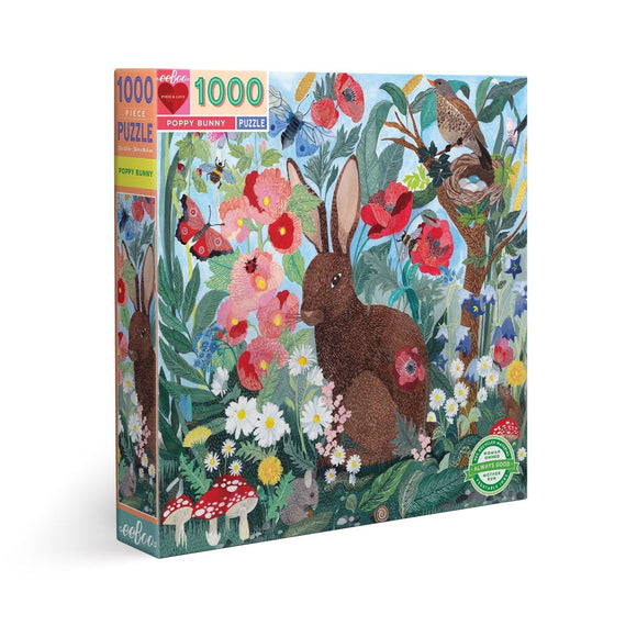 eeBoo 1000 Piece Puzzle Poppy Bunny