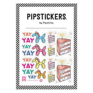 Pipsticks® 4x4" Sticker Sheet: Party Animal