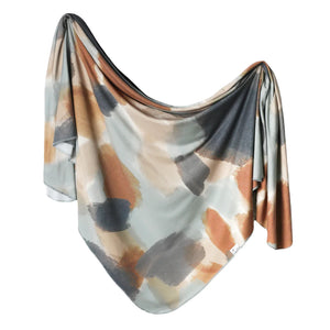 Copper Pearl: Knit Swaddle Blanket - Picasso