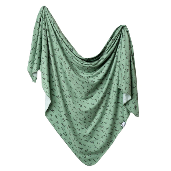 Copper Pearl: Knit Swaddle Blanket - Poe