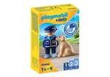 Playmobil 1.2.3 Police Officer with Dog