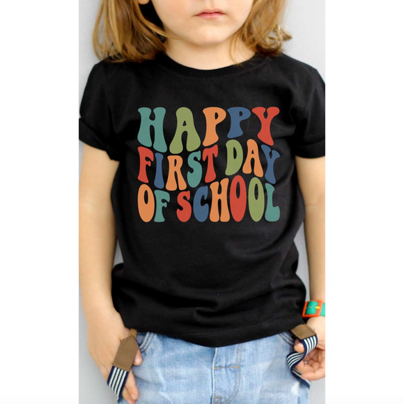 Retro First Day of School Graphic Tee