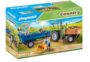 Playmobil Country: Harvester Tractor with Trailer 71249