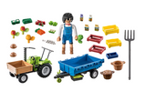 Playmobil Country: Harvester Tractor with Trailer 71249
