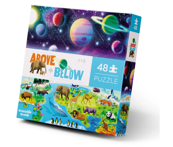 Crocodile Creek 48 Piece Floor Puzzle Above and Below Earth and Space