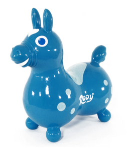 Rody Inflatable Bounce Horse With Pump: Teal