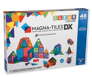 Magna-Tiles Clear Colors 48-Piece Deluxe Set