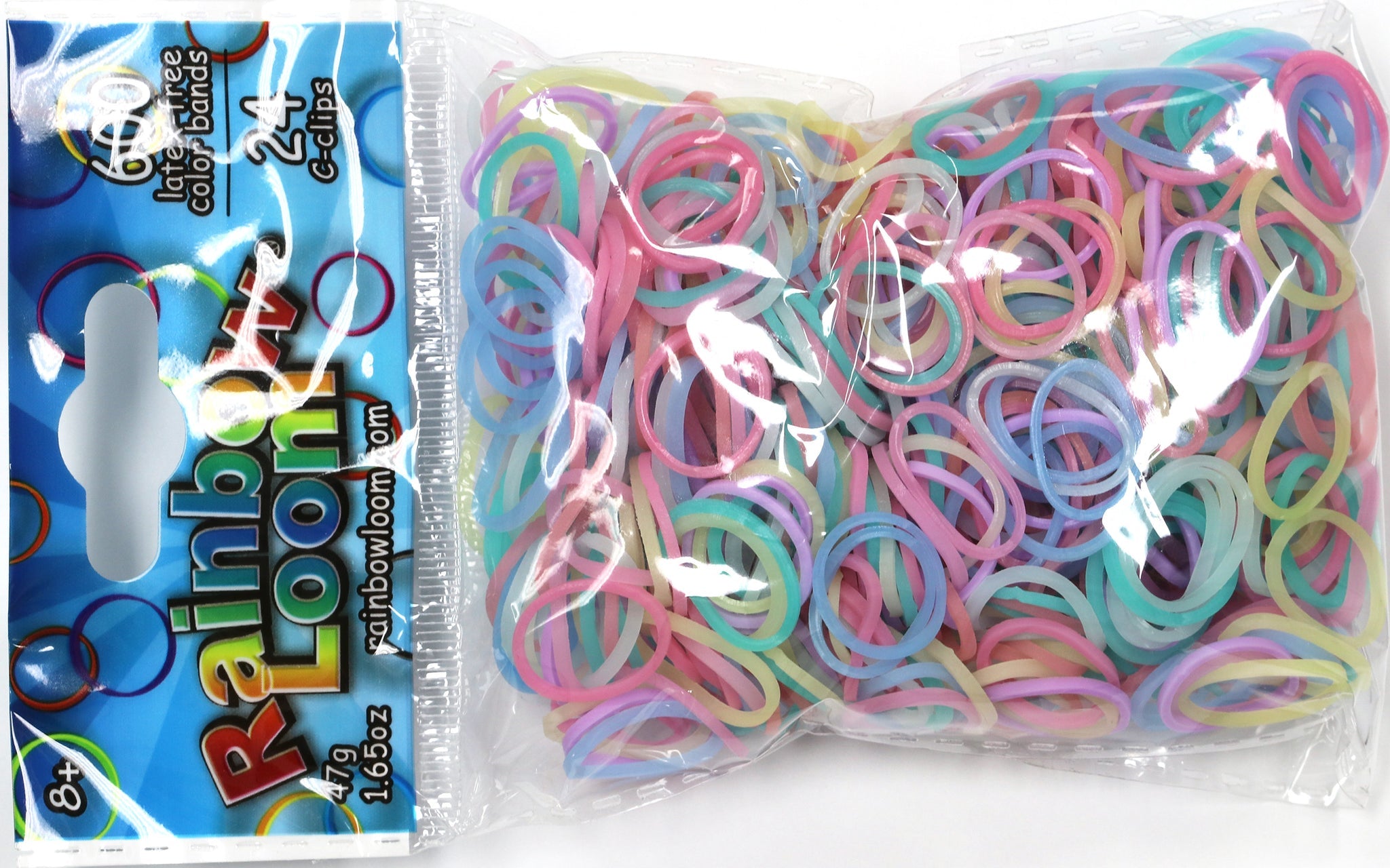 S Clips Rubber Band Clips,500 Pieces Colorful Loom Rubber Band